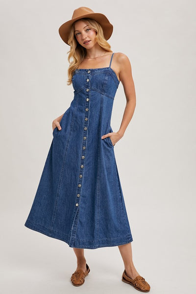 Denim Midi with Pockets