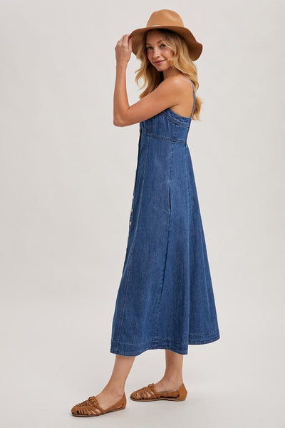 Denim Midi with Pockets