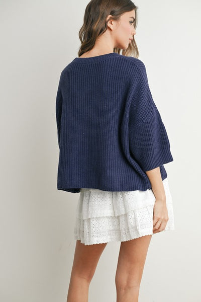 Navy Flag Sweater