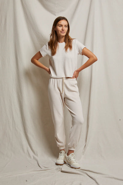 Bailey velour joggers- Sugar