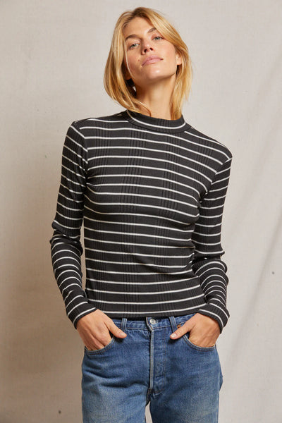 Lauryn Rib Mock Neck