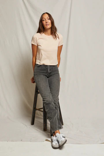 Springsteen Baby Tee - Peaches and Cream