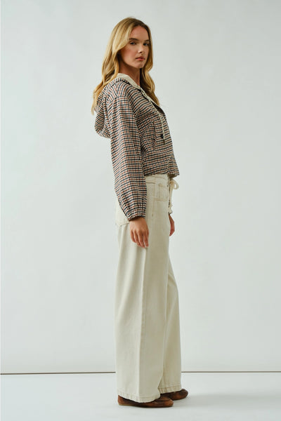 Relaxed Fit Plaid Jacket