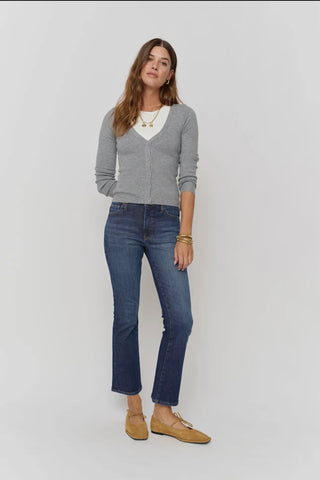 Palmer Mid Rise Ankle Kick Flare, Sculpt+ Dark Worn