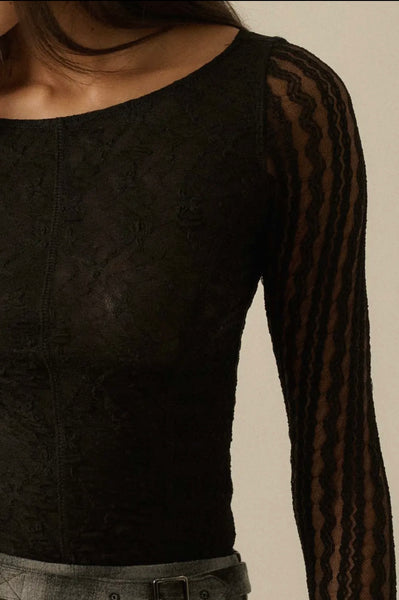 Lana’s Floral Lace Bodysuit