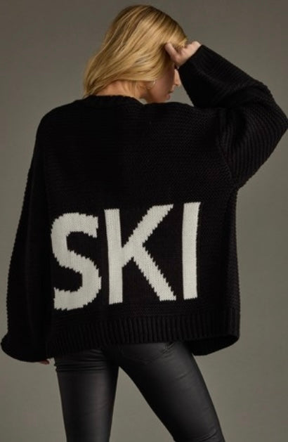 Black Ski Cardigan
