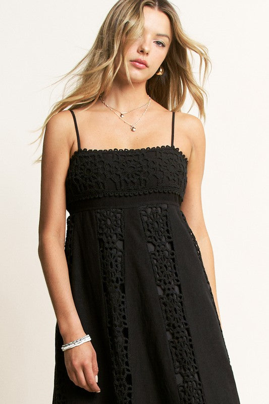 Mia’s Crochet Maxi Dress