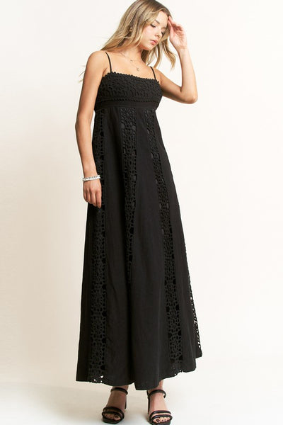 Mia’s Crochet Maxi Dress