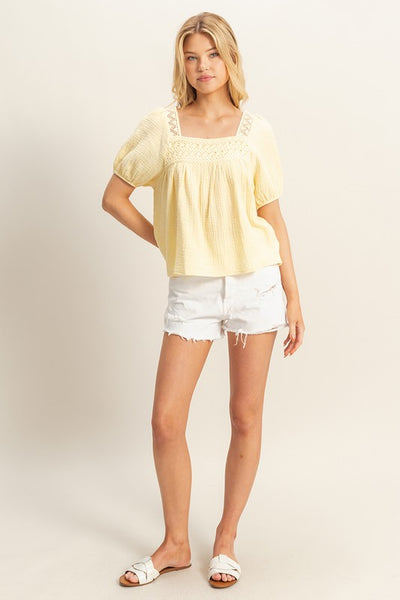 Crochet Detail Top
