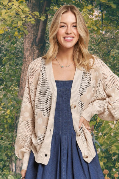 Lightweight Floral Cardigan