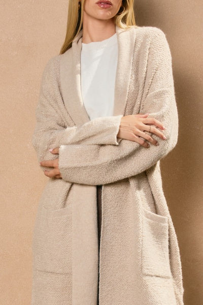 Liz Open Front Long Cardigan