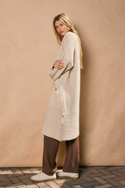 Liz Open Front Long Cardigan