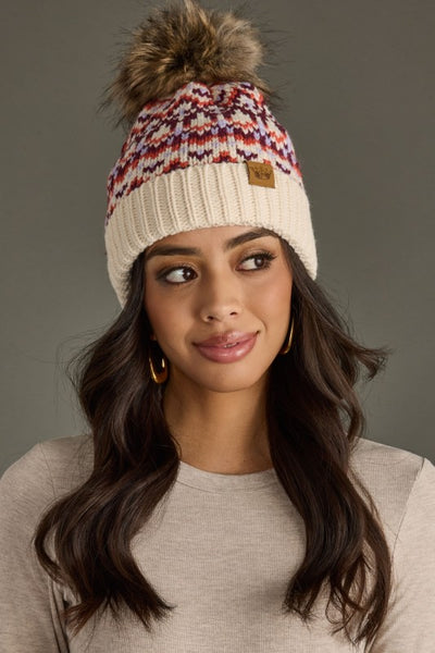 Multi-Color Pom Hat