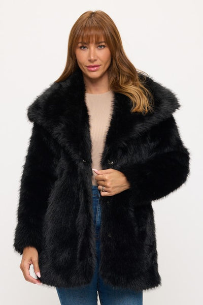 Luxe Oversized Faux Fur Coat