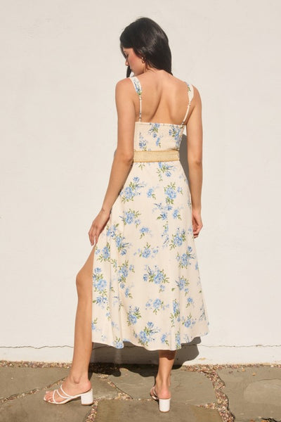 Love Galore Wicker Belt Midi Dress