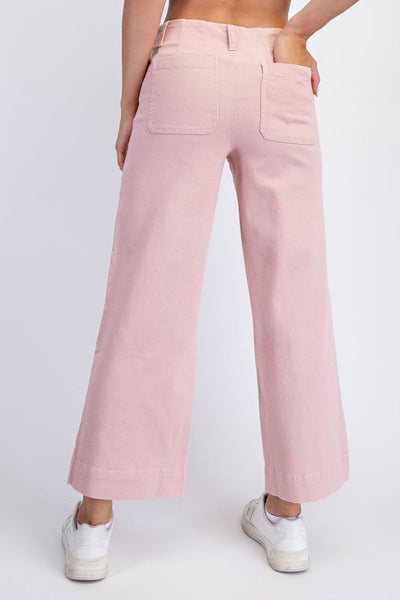 Rey’s Cotton Twill Wide Leg