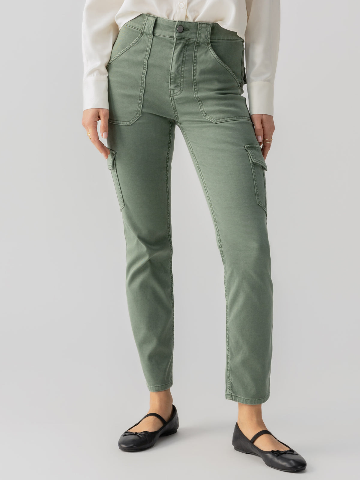 Sculpted Hayden Slim Straight Normal Rise Pant - Dark Spruce