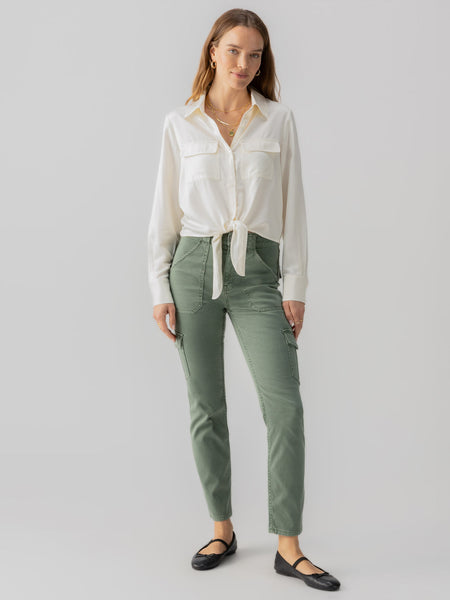 Sculpted Hayden Slim Straight Normal Rise Pant - Dark Spruce