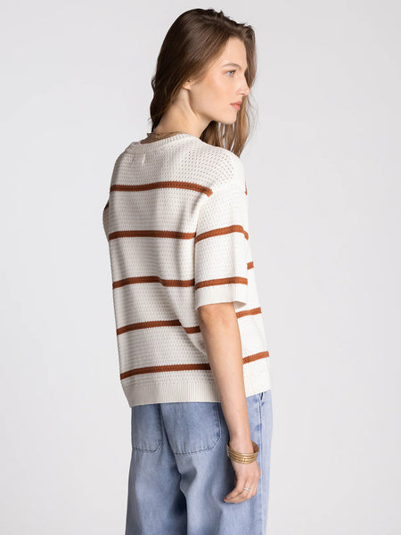 Viola Sweater - White Brown