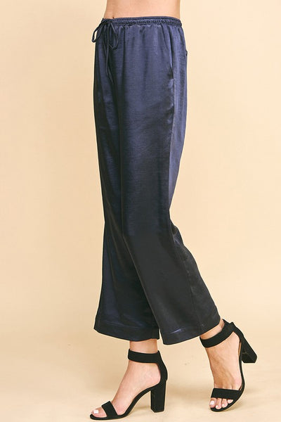 Slim Straight Navy Pants