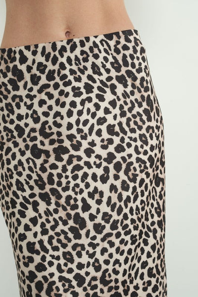 Leopard Print Maxi Skirt