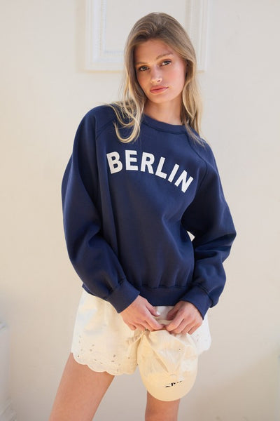 City Embroidered Fleece Sweatshirt