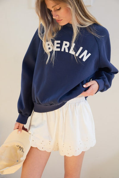 City Embroidered Fleece Sweatshirt