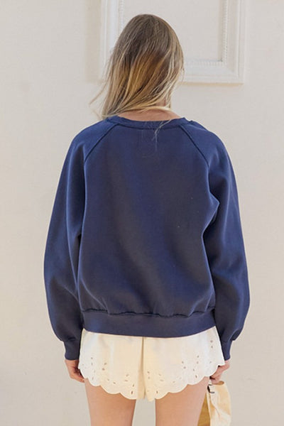 City Embroidered Fleece Sweatshirt