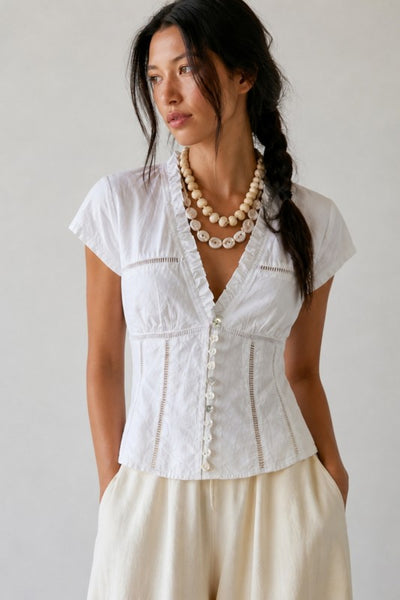 Lace Panel Blouse