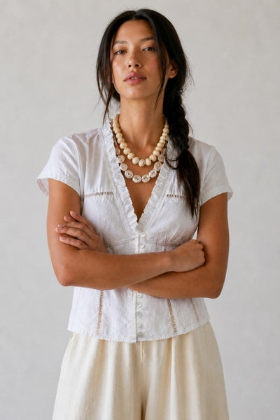 Lace Panel Blouse