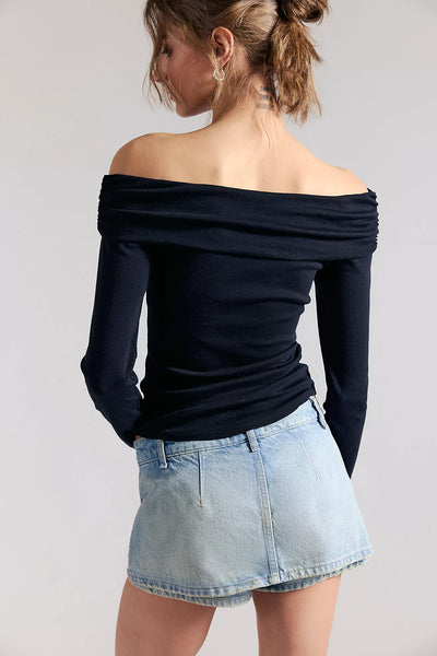 We The Free Gallivanting Peekaboo Skort - Color Aegean