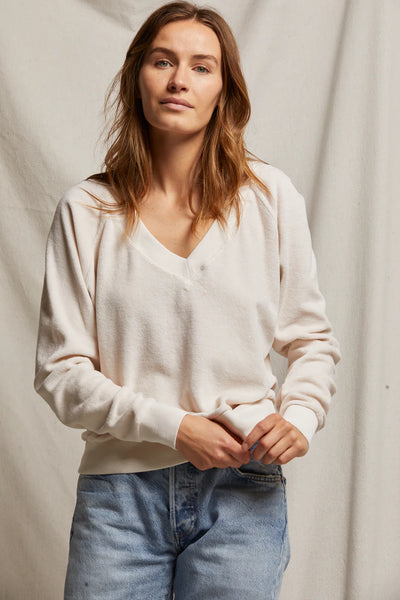 Ember velour v neck sweatshirt - Sugar