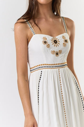 Chloe’s Embroidered Maxi Dress