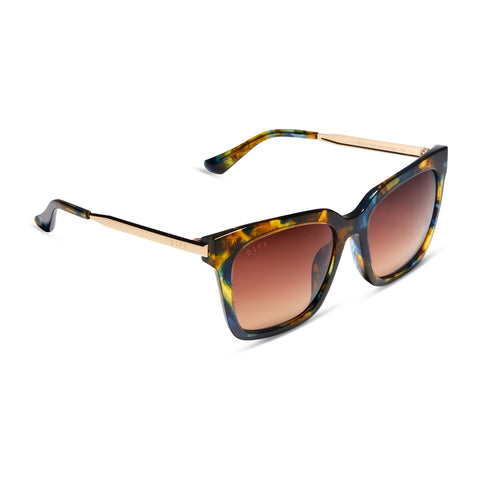 Bella - Glacial Tortoise Brown Gradient Sunglasses