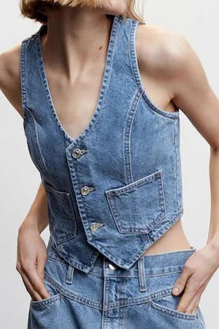 Kylie Denim Vest