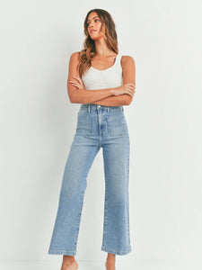 Front Pocket Wide Leg Denim - US Made