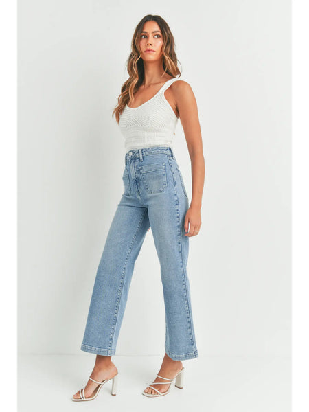 Front Pocket Wide Leg Denim - US Made