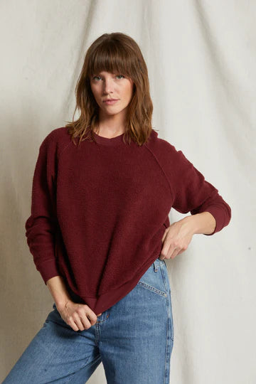 Ziggy - inside out cotton fleece shrunken crew