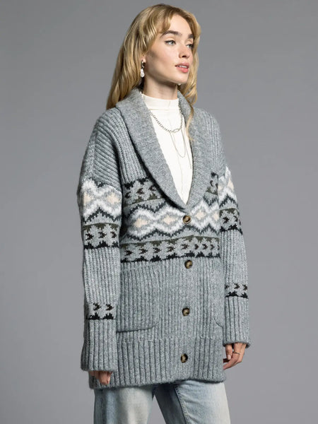 Shawl Lapel Cardigan - Spencer Cardigan