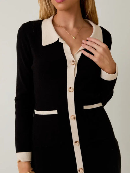 Button Down Knit Dress