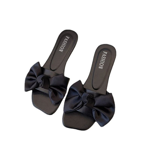 Black Bow Sandal